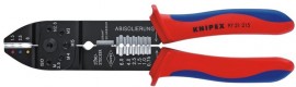 Szczypce do cięcia i odizolowywania przewodów + zagniatania złączek kablowych 1,5-6,0 mm2 Knipex 97 21 215 B
