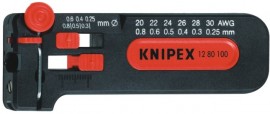 Ściągacz izolacji z cienkich przewodów śr. 0,12-0,4/0,30-1,0 mm Knipex 12 80 040/100