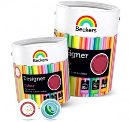 Farba lateksowa do ścian i sufitów - Beckers Designer Colour -STONY BEACH  5l   