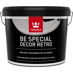 Be Special Decor Retro Wewnętrzny Akrylowy Tynk Dekoracyjny- Biały/Baza 14kg