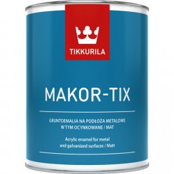 Makor-Tix- Gruntoemalia akrylowa na powierzchnie metalowe. Czerwony tlenkowy 3l